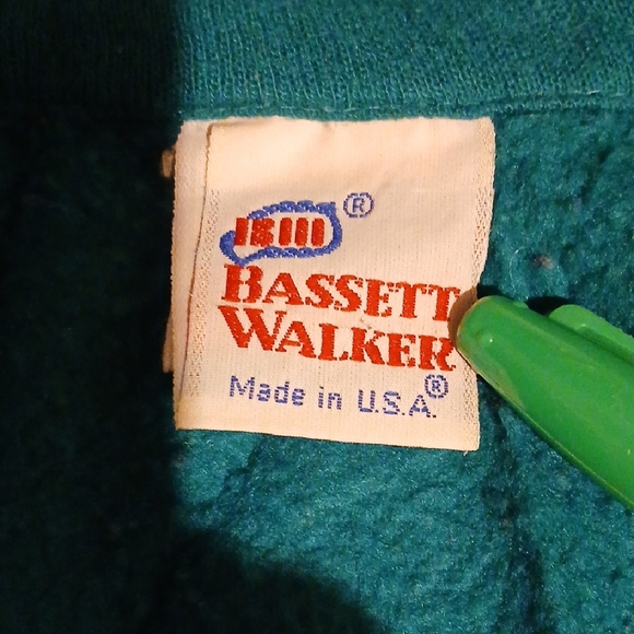 Vintage Teal Zip-Up Jacket with White Accents - Picture 2 of 4